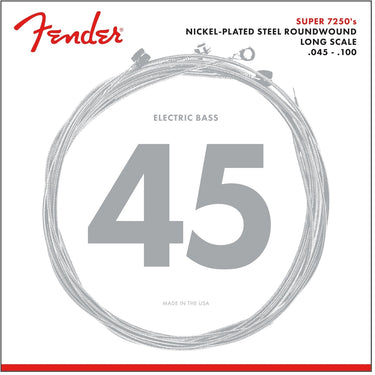 Juego De Cuerdas Fender Bajo Eléctrico 4cdas .045-100, 7250ml